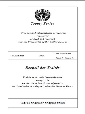 cover image of Treaty Series 3026/Recueil des Traités 3026